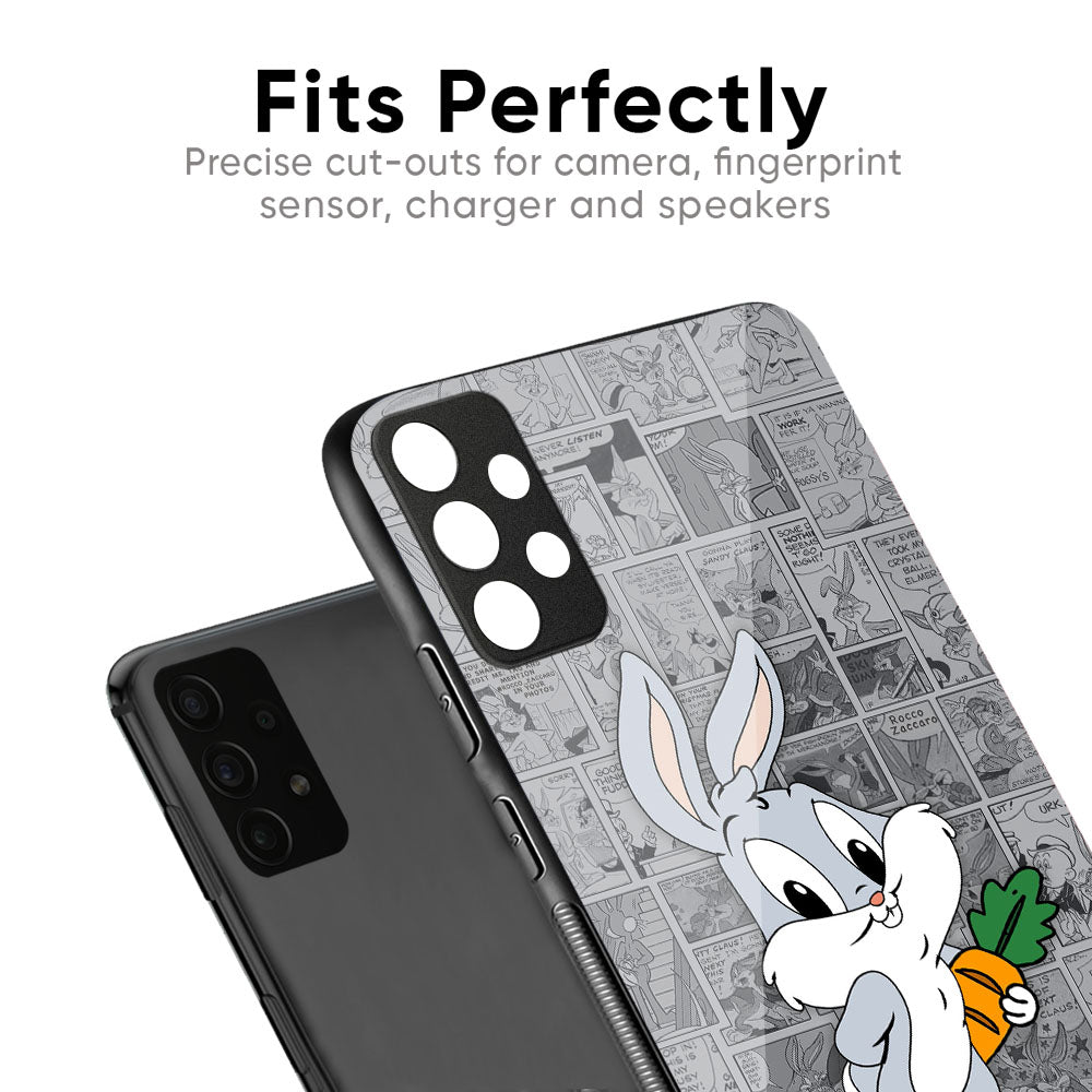 Cute Baby Bunny Glass Case for Samsung Galaxy A33 5G