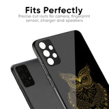 Golden Owl Glass Case for Redmi Note 11T 5G
