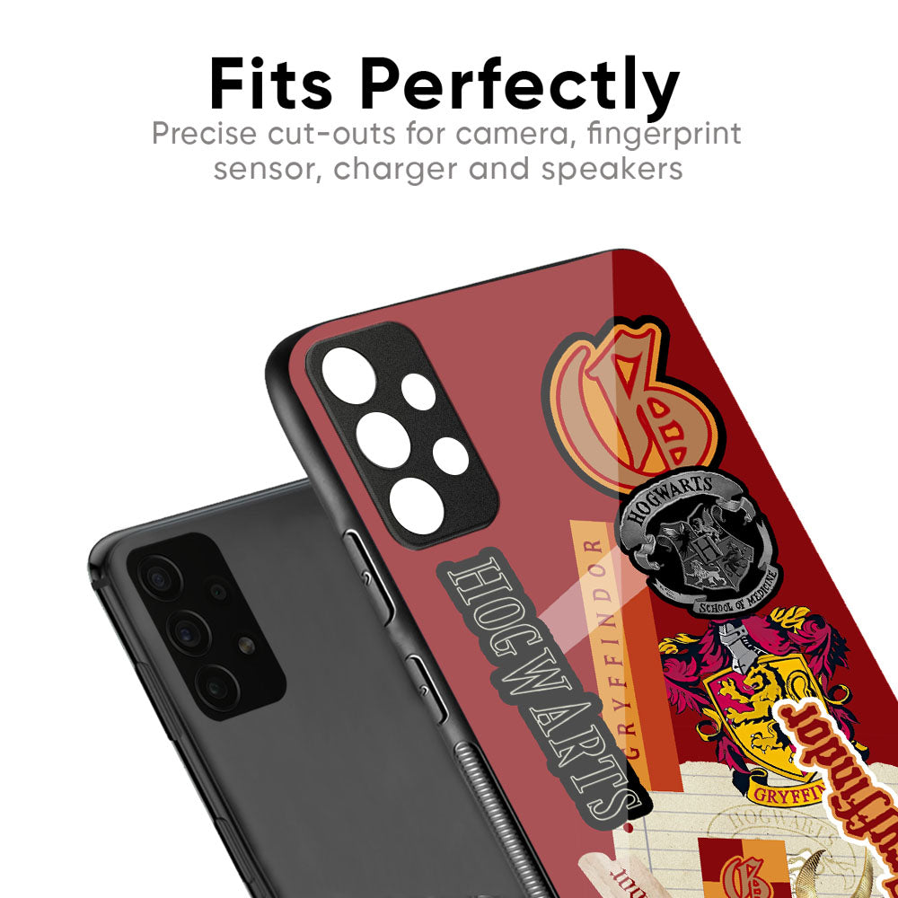 Gryffindor Glass Case for Redmi Note 12 5G