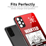 Luffy Wanted Glass Case for Poco M5