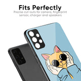 Adorable Cute Kitty Glass Case For Vivo V21e