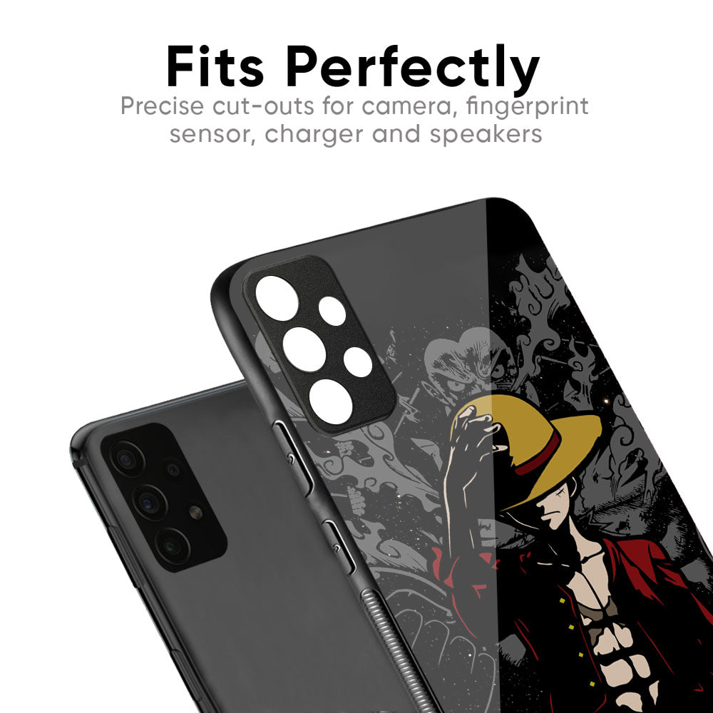 Dark Luffy Glass Case for Vivo X50 Pro