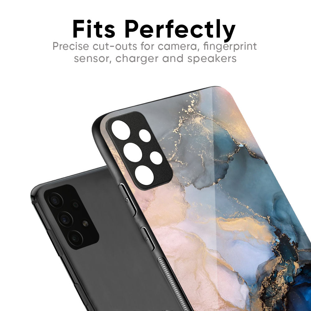 Marble Ink Abstract Glass Case for Vivo X50 Pro