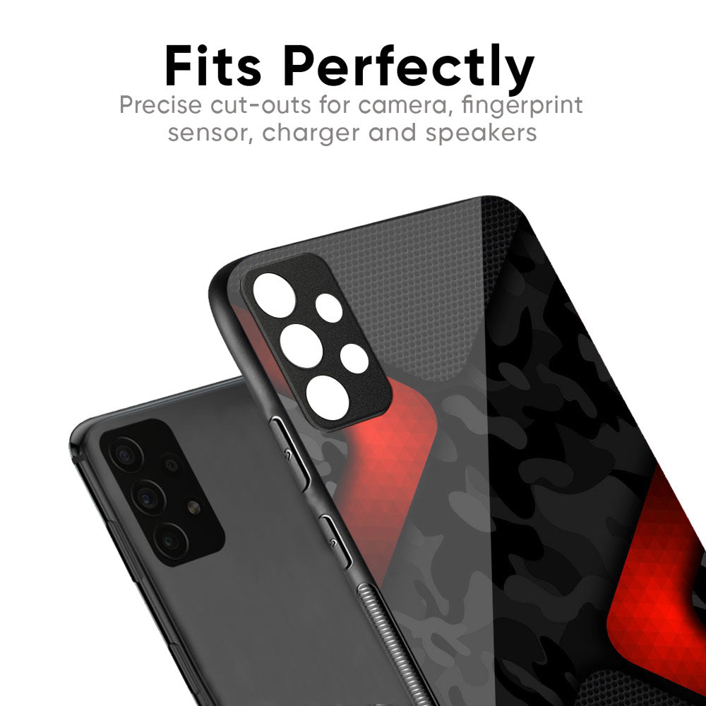 Modern Camo Abstract Glass Case for Vivo X50 Pro