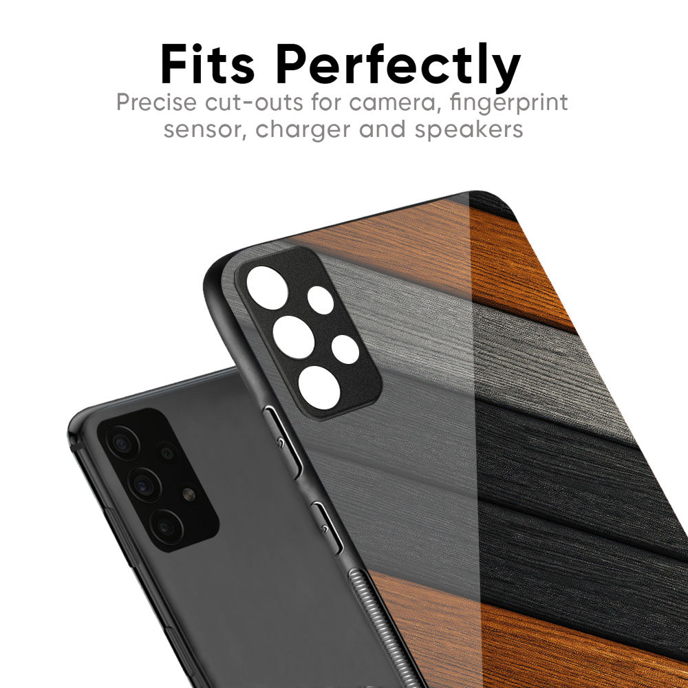 Tri Color Wood Glass Case for Vivo X50 Pro