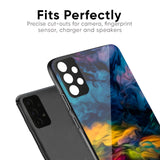Multicolor Oil Painting Glass Case for Poco M4 Pro 5G
