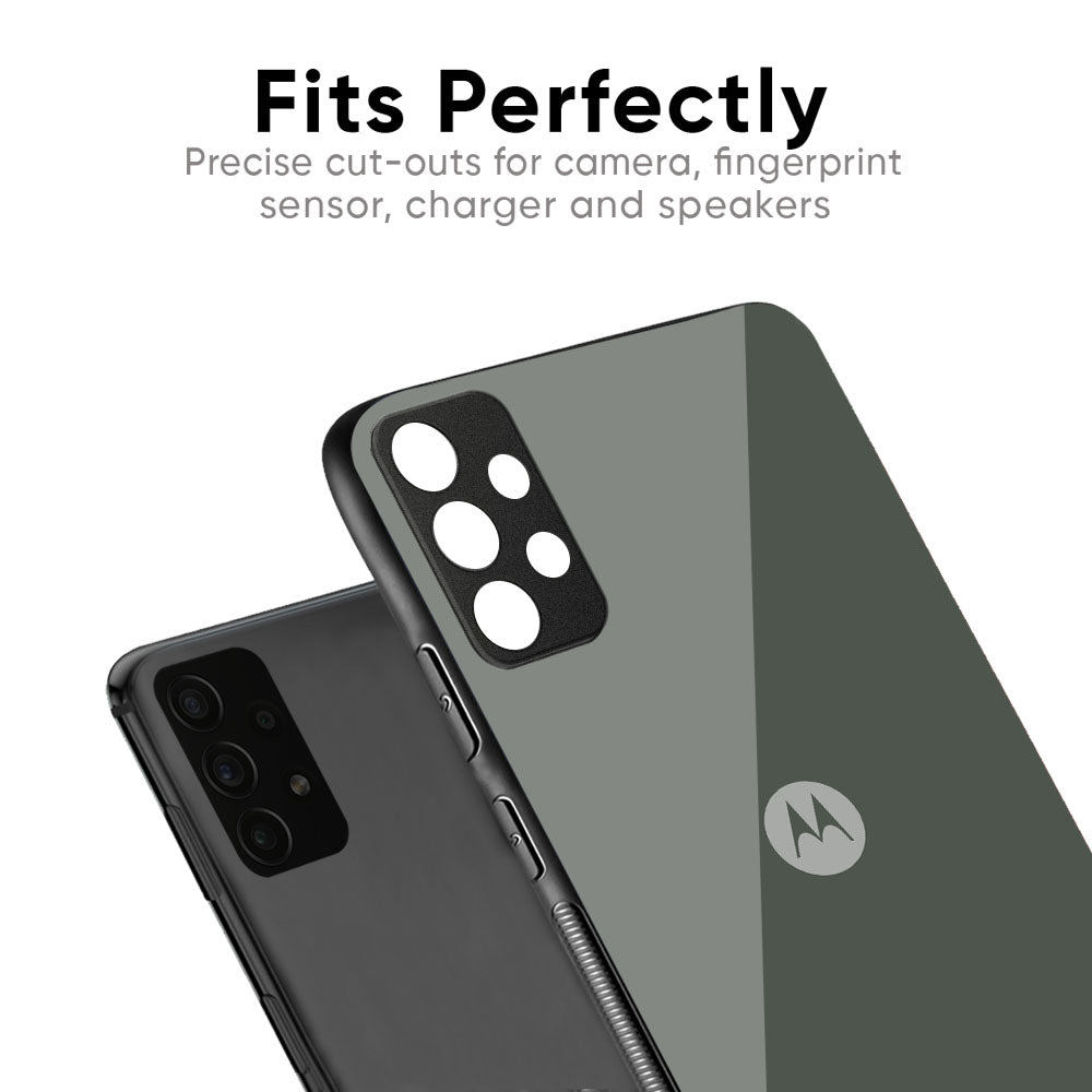 Charcoal Glass Case for Motorola Edge 30