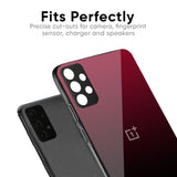 Wine Red Glass Case For OnePlus Nord 2