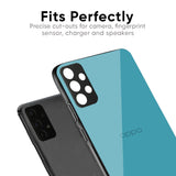 Oceanic Turquiose Glass Case for Oppo F19 Pro