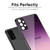 Purple Gradient Glass case for Vivo Y22