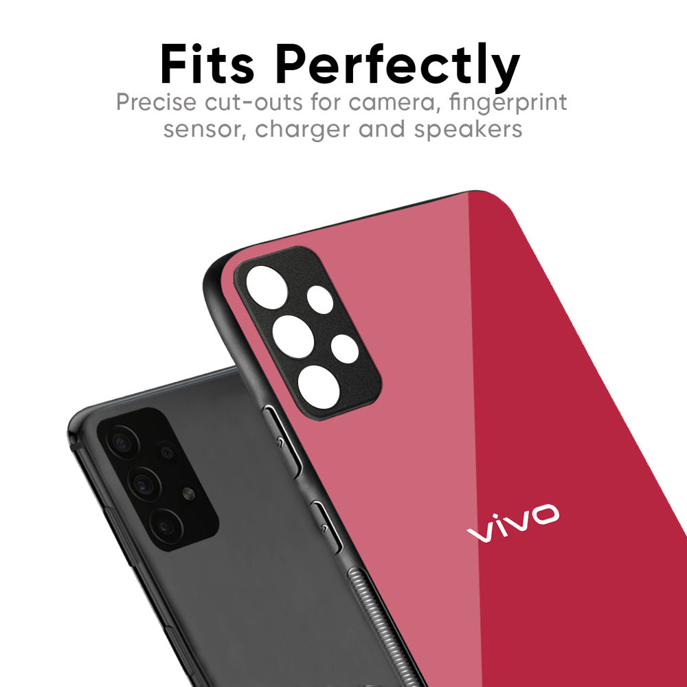 Solo Maroon Glass case for Vivo X50 Pro