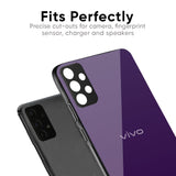 Dark Purple Glass Case for Vivo V29 Pro 5G