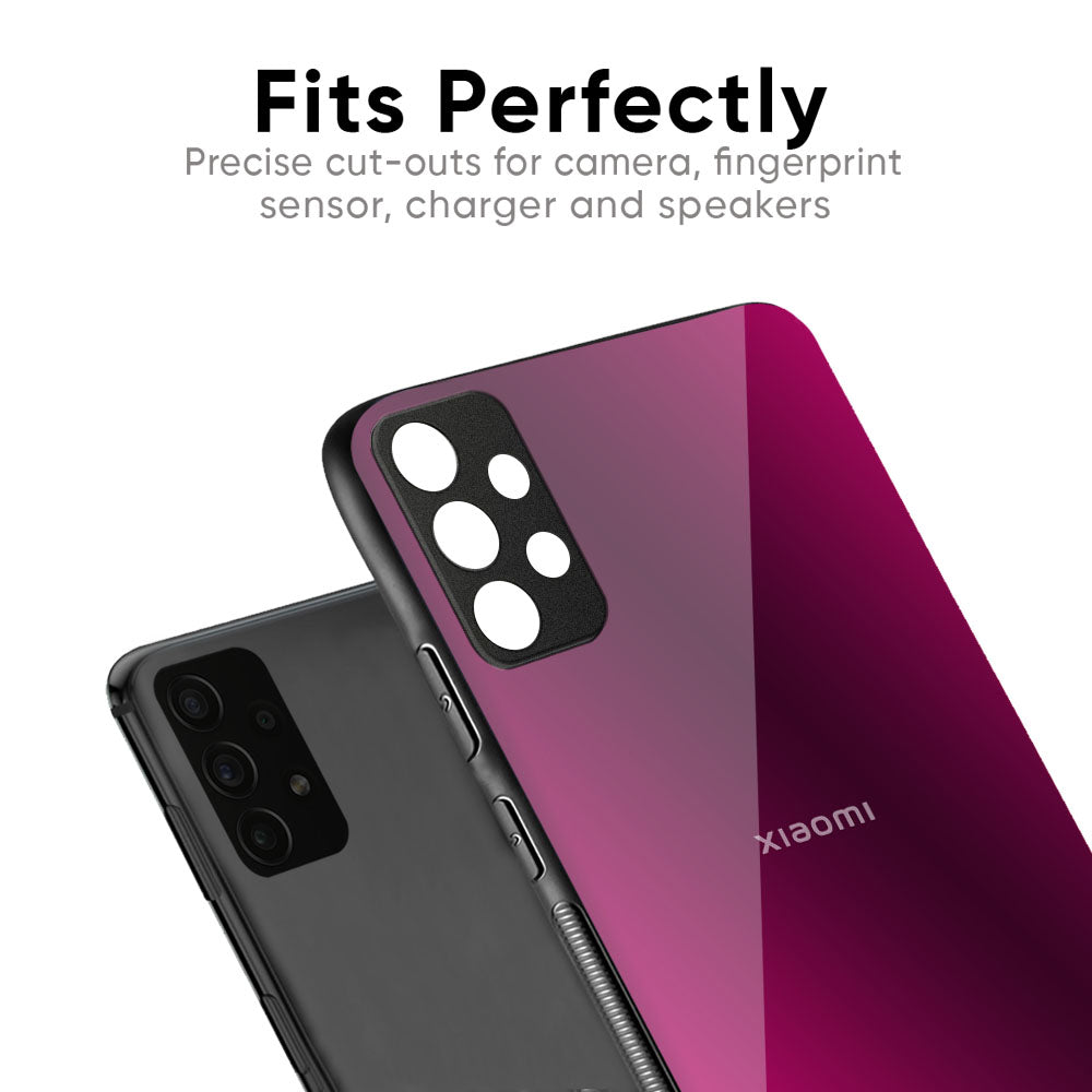 Pink Burst Glass Case for Redmi Note 12 5G