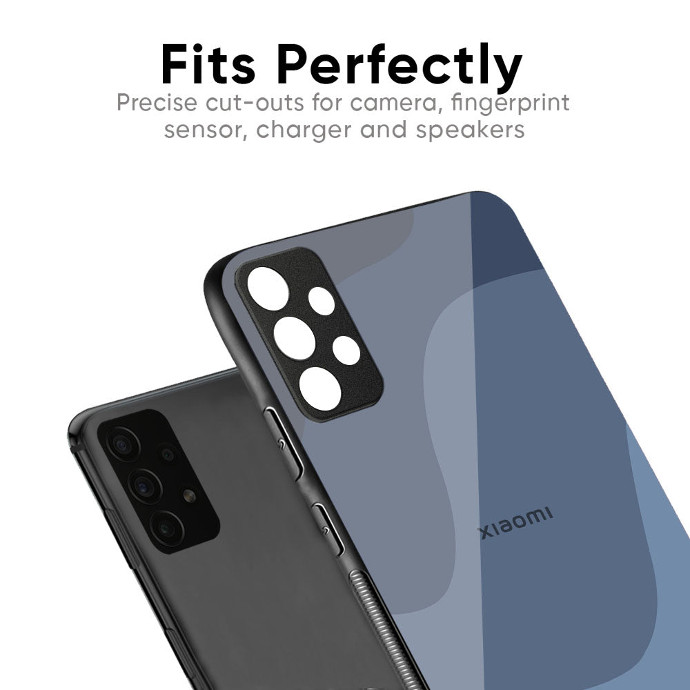 Navy Blue Ombre Glass Case for Redmi Note 12 5G
