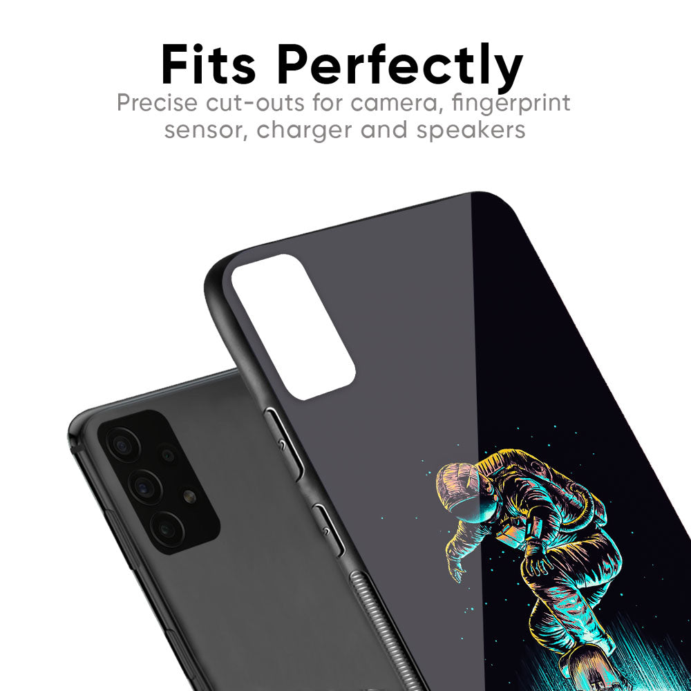 Star Ride Glass Case for Samsung Galaxy F41