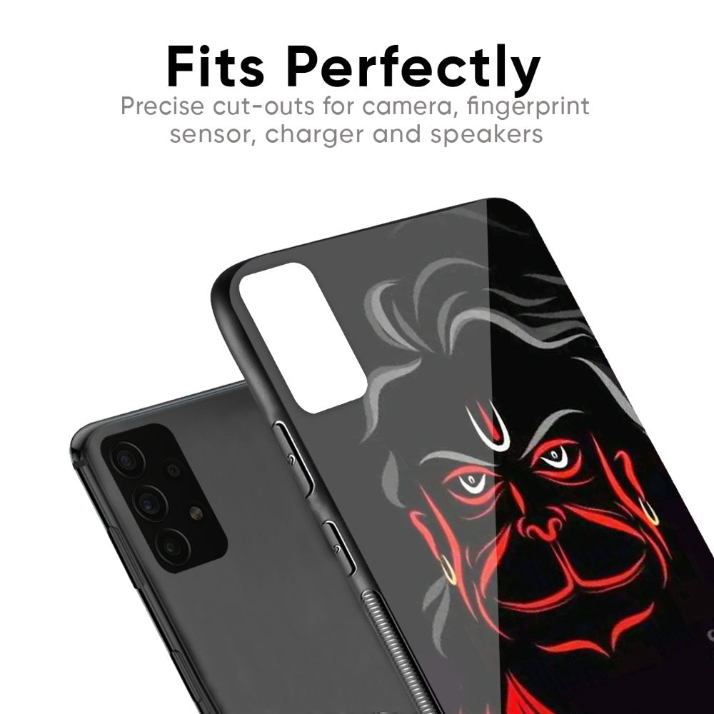 Lord Hanuman Glass Case For Samsung Galaxy F41