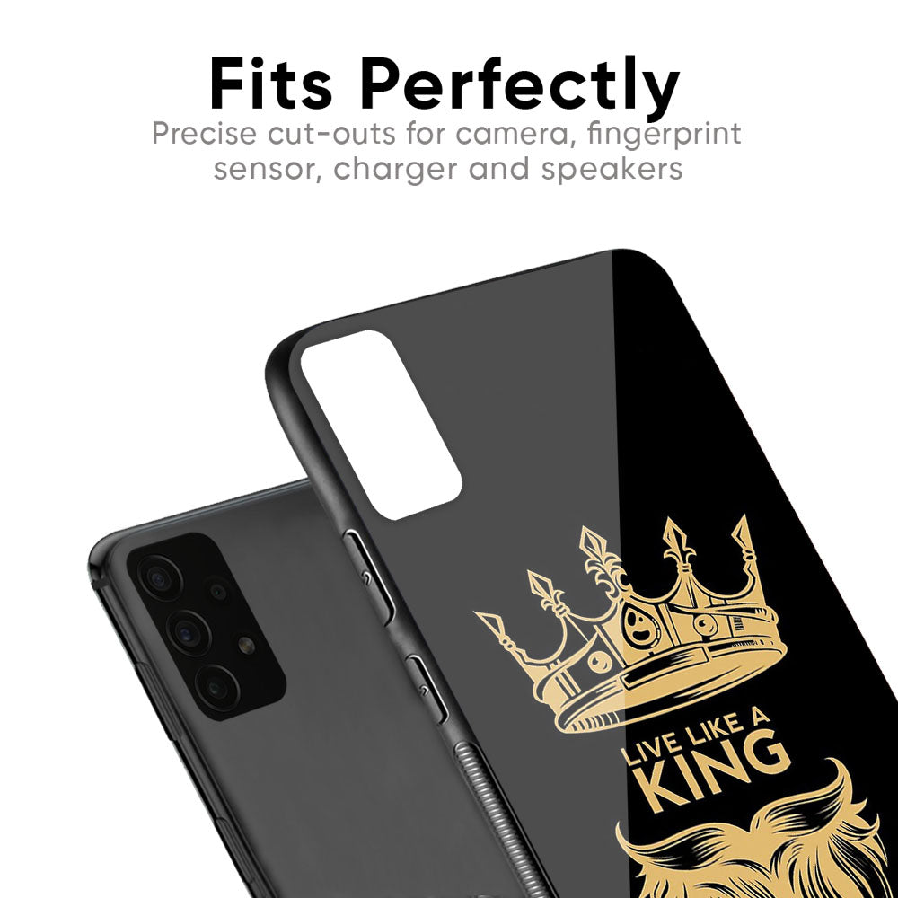 King Life Glass Case For Samsung Galaxy F41