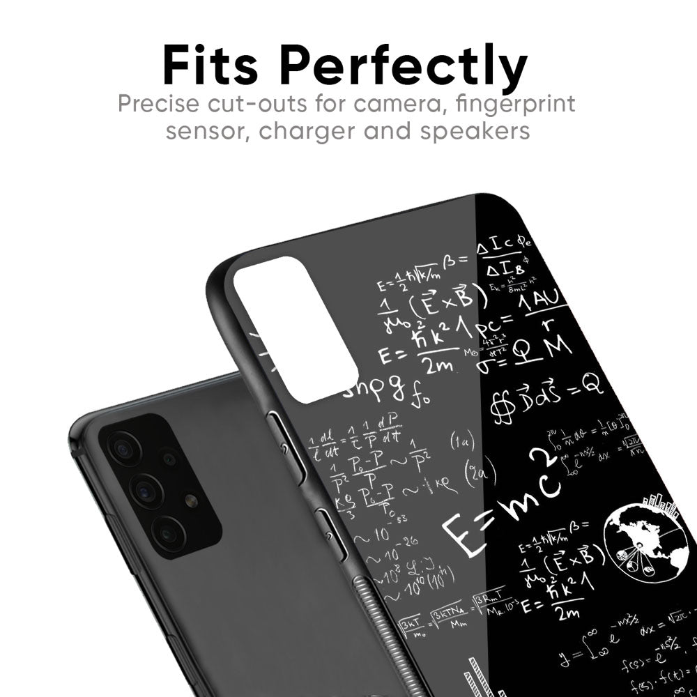 Funny Math Glass Case for Samsung Galaxy F41