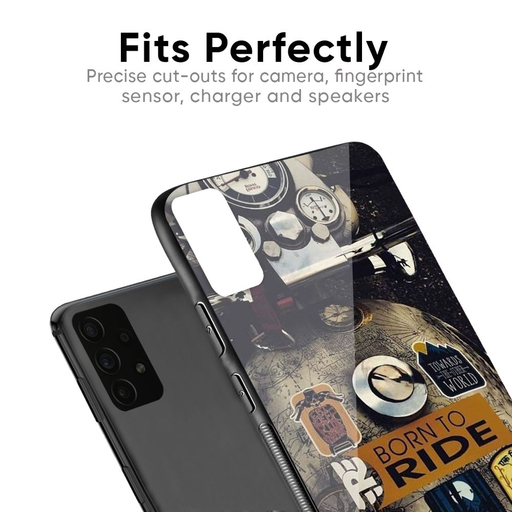 Ride Mode On Glass Case for Samsung Galaxy F41