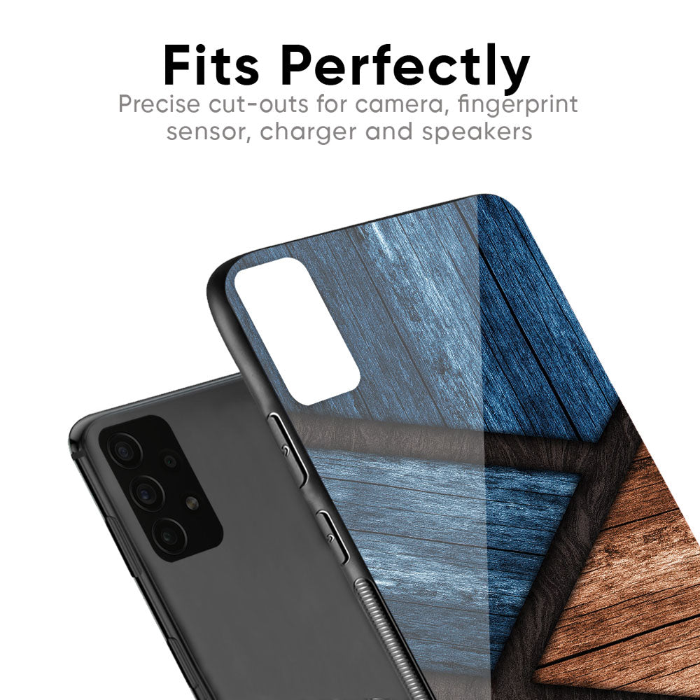 Wooden Tiles Glass Case for Samsung Galaxy A51 - Main Image