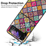 Multicolor Mandala Glass Case for Samsung Galaxy Z Flip4 5G