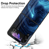 Dazzling Ocean Gradient Glass Case for Samsung Galaxy Z Flip4 5G