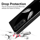 White Angel Wings Glass Case for Samsung Galaxy Z Fold4 5G