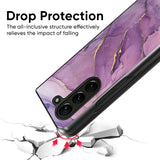 Purple Gold Marble Glass Case for Samsung Galaxy Z Fold5 5G