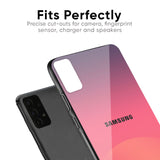 Sunset Orange Glass Case for Samsung Galaxy A14 5G