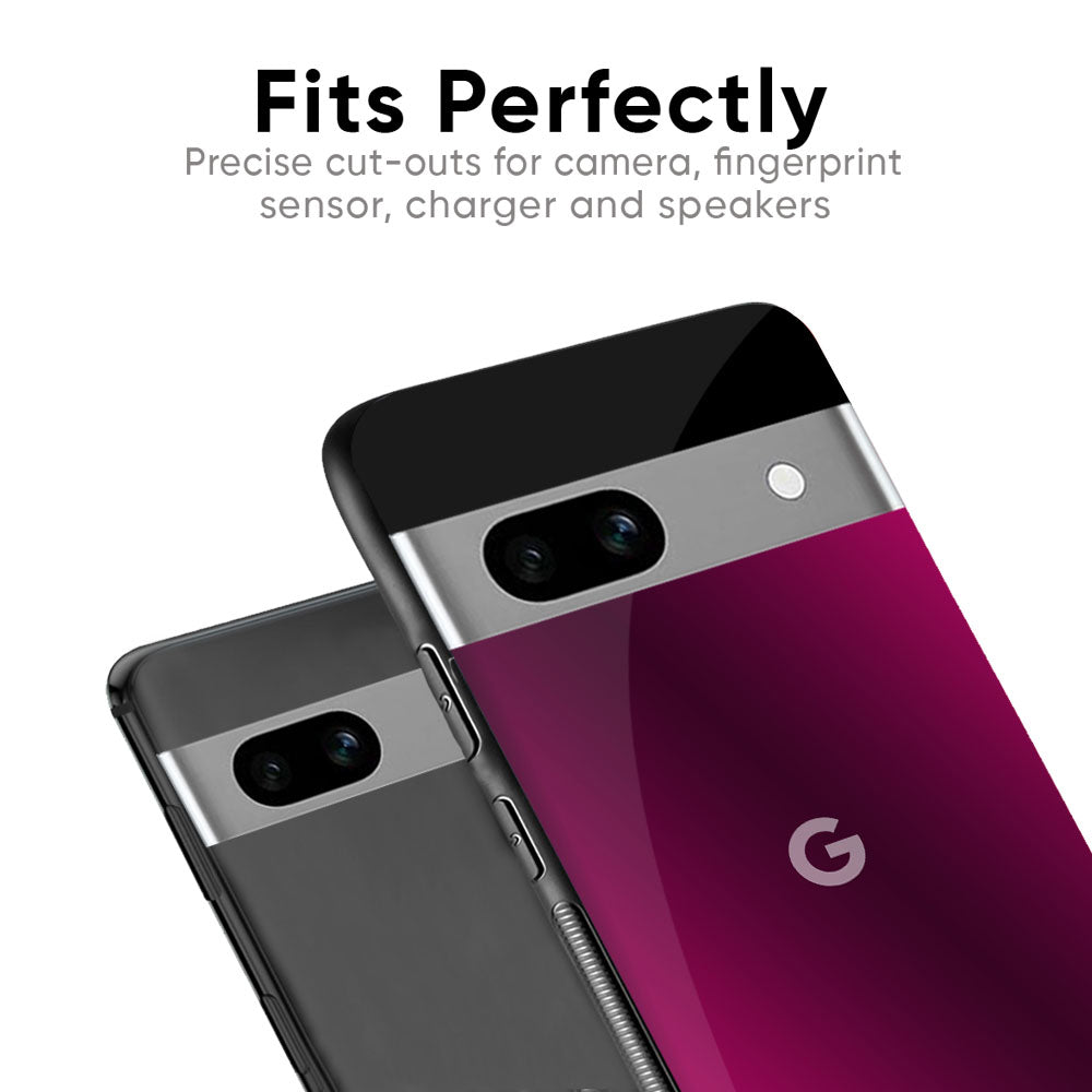 Pink Burst Glass Case for Google Pixel 7A
