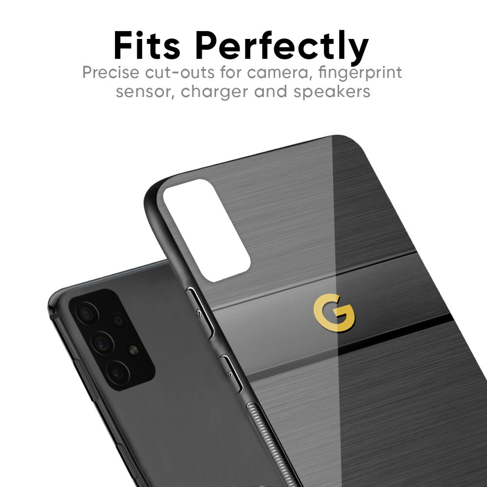 Grey Metallic Glass Case For Google Pixel 7A