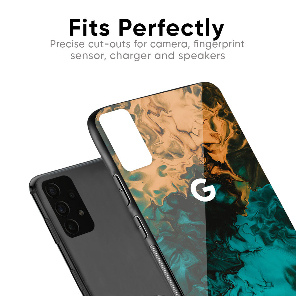 Watercolor Wave Glass Case for Google Pixel 7A