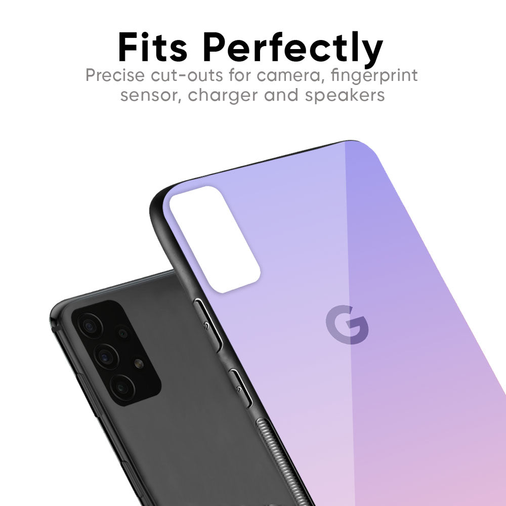 Lavender Gradient Glass Case for Google Pixel 6a