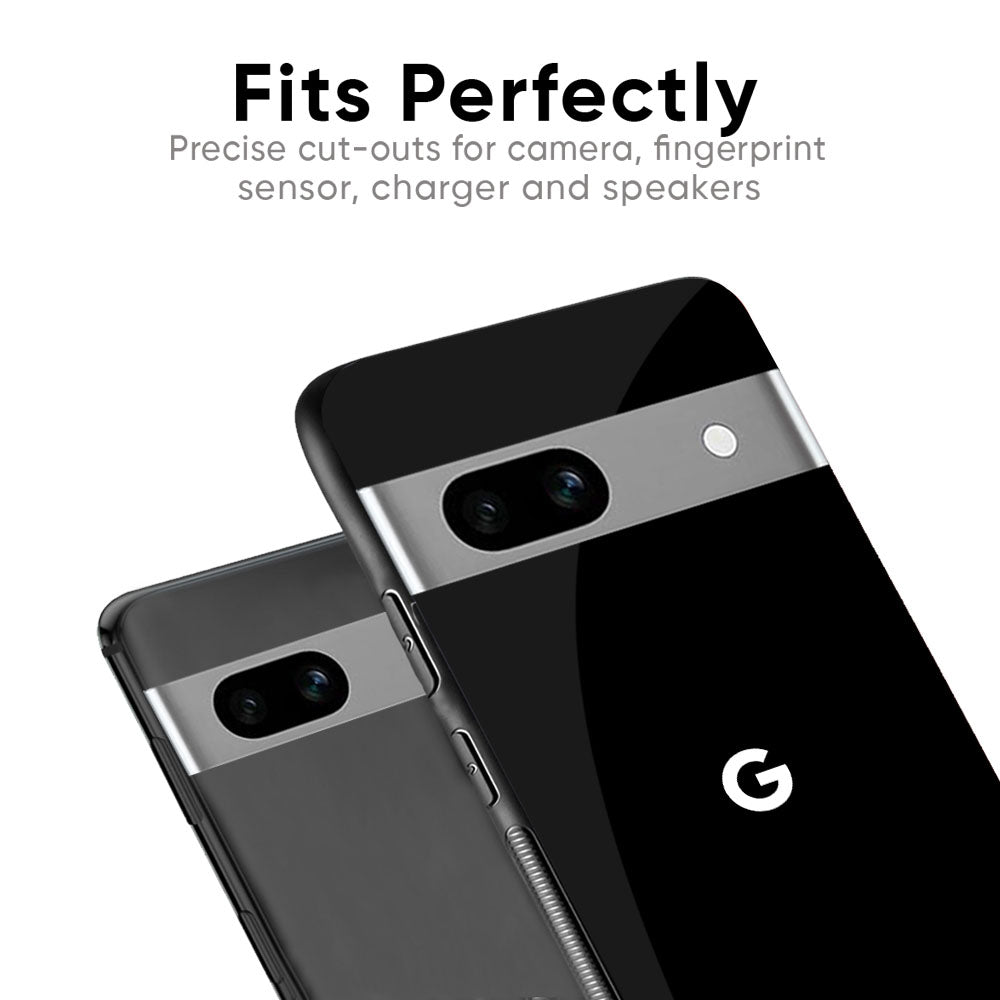 Jet Black Glass Case for Google Pixel 8