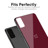 Classic Burgundy Glass Case for OnePlus 8 Pro
