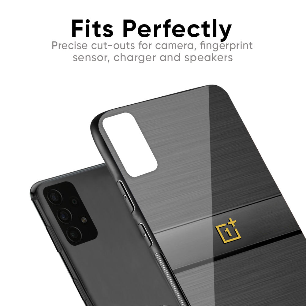 Grey Metallic Glass Case For OnePlus 6T