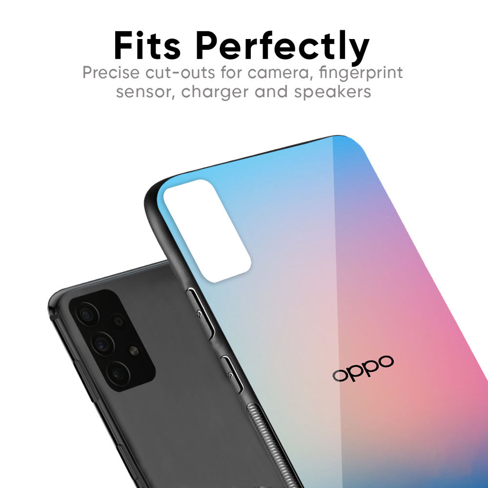 Blue & Pink Ombre Glass case for Oppo Reno 3