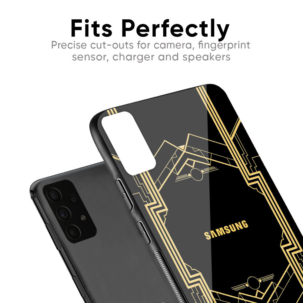 Sacred Logo Glass Case for Samsung Galaxy F41