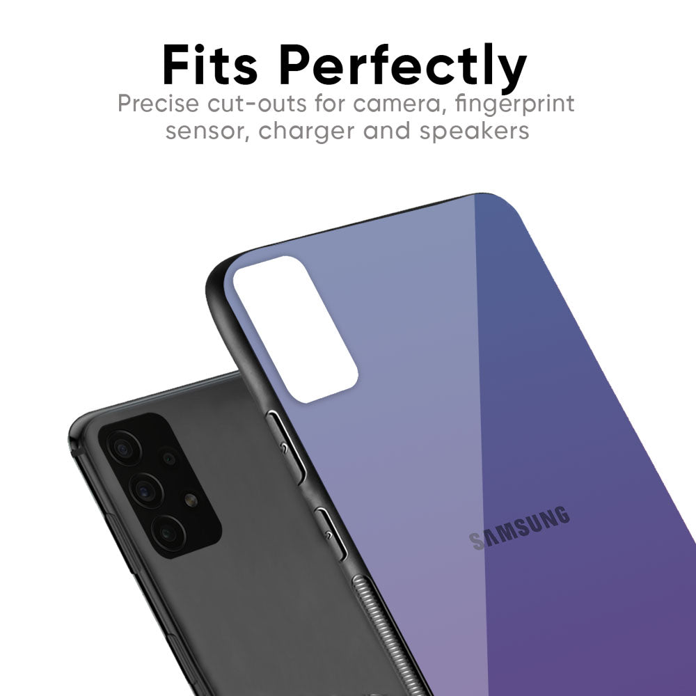 Indigo Pastel Glass Case For Samsung Galaxy F41