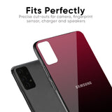 Wine Red Glass Case For Samsung Galaxy S10 lite