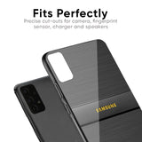 Grey Metallic Glass Case For Samsung Galaxy A70s