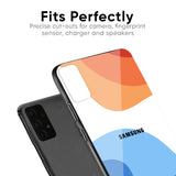 Wavy Color Pattern Glass Case for Samsung Galaxy A30s