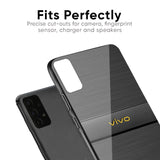 Grey Metallic Glass Case For Vivo V17