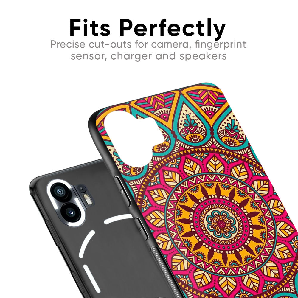 Elegant Mandala Glass Case for Nothing Phone 2