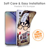 Nerdy Shinchan Soft Cover for Samsung A9 2018