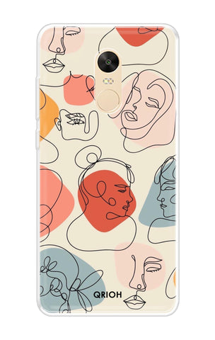 Abstract Faces Xiaomi Redmi 5 Plus Back Cover