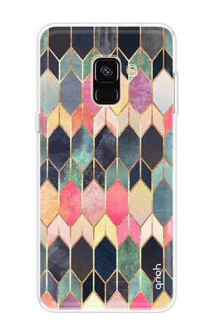 Shimmery Pattern Samsung A8 Plus 2018 Back Cover