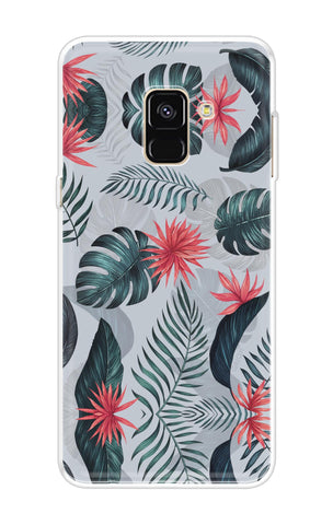 Retro Floral Leaf Samsung A8 Plus 2018 Back Cover