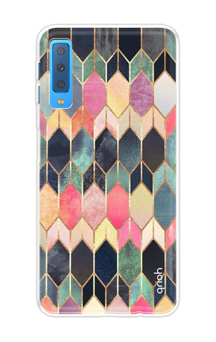 Shimmery Pattern Samsung A7 2018 Back Cover