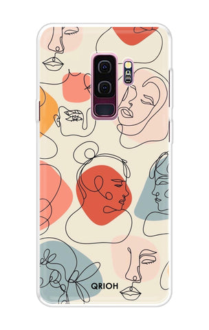 Abstract Faces Samsung S9 Plus Back Cover